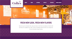 Desktop Screenshot of coliescafe.com