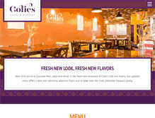 Tablet Screenshot of coliescafe.com